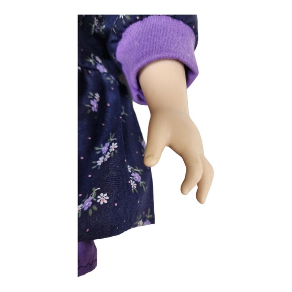 Fibre-Craft Vinyl Doll 18" Brunette Sleepy Eyes Vintage 90s Collectible - Picture 12 of 16